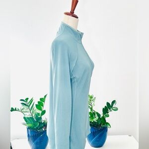 🌲Patagonia Performance Capilene Long-sleeve 1/4 Zip T-Shirt, Size L, Green